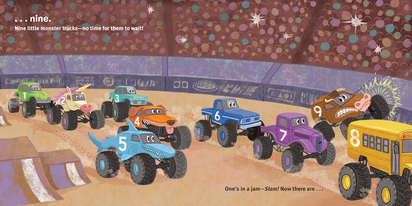 Aper&ccedil;u du contenu 2_10 Little Monster Trucks