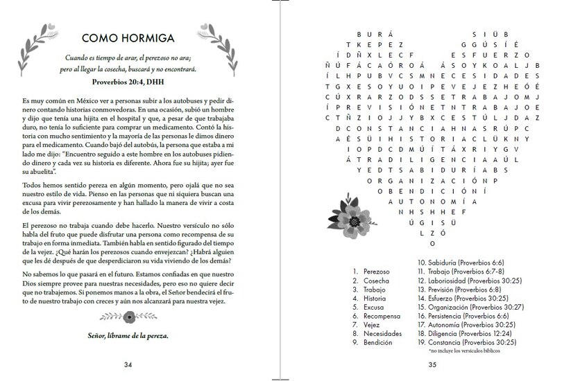 Aperçu du contenu 3_100 devocionales para mujeres. Con sopa de letras (letra grande) / One Hundred Devotionals for Women with Word Search