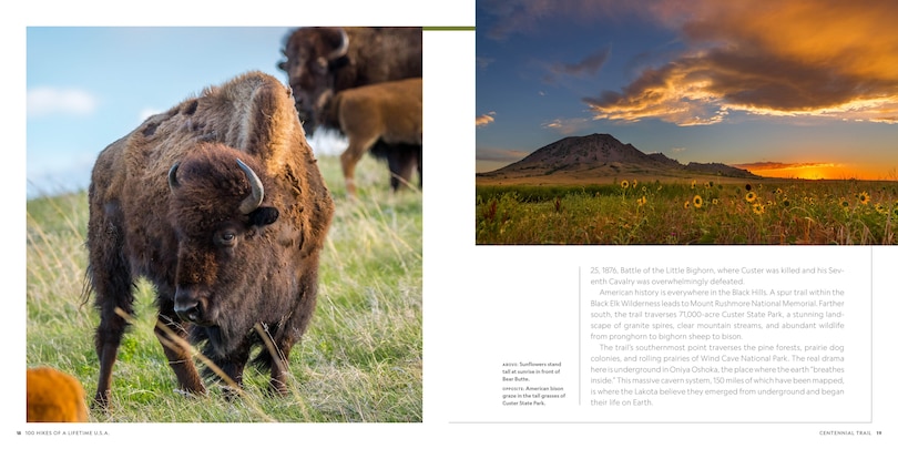 Sample content_100 Hikes of a Lifetime U.S.A.