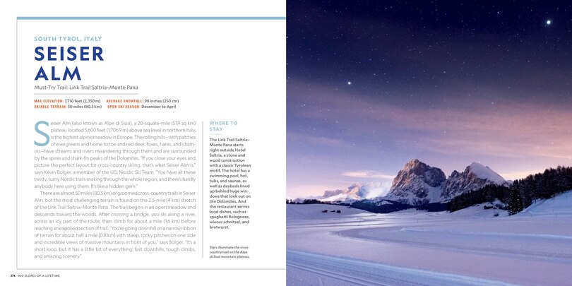Back cover_100 Slopes Of A Lifetime
