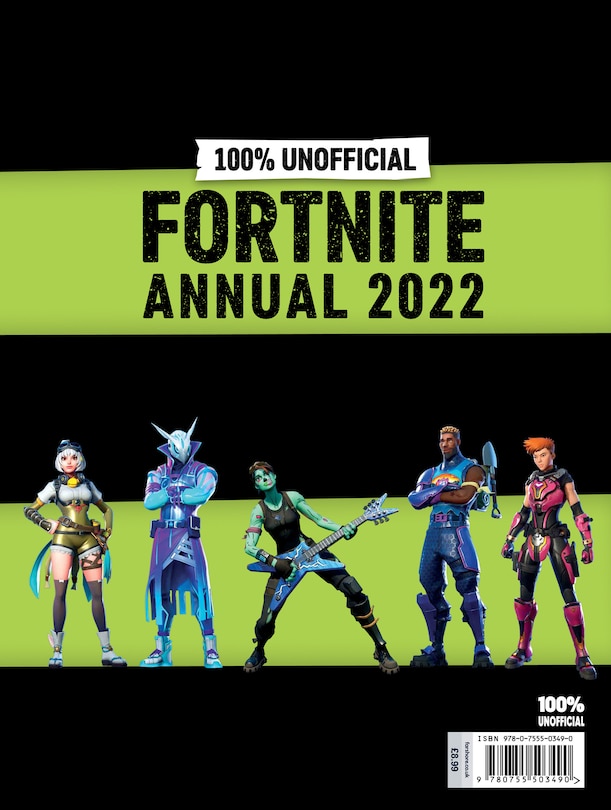 Back cover_100% Unofficial Fortnite Annual 2022