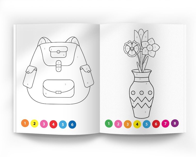 Sample content_101 Color By Numbers: Fun Activity Book For Children