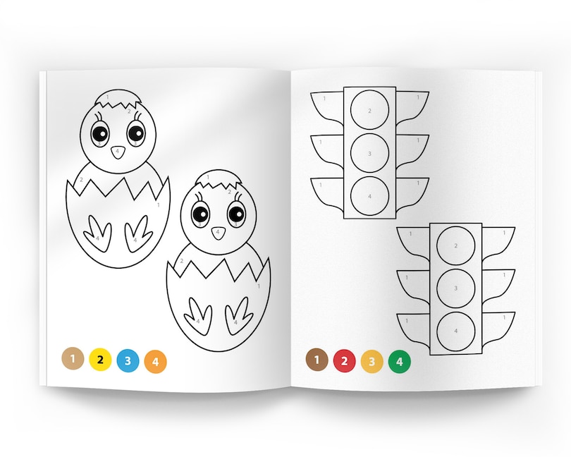 Sample content 2_101 Color By Numbers: Fun Activity Book For Children