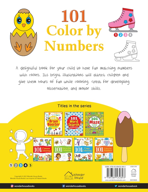 Sample content 5_101 Color By Numbers: Fun Activity Book For Children