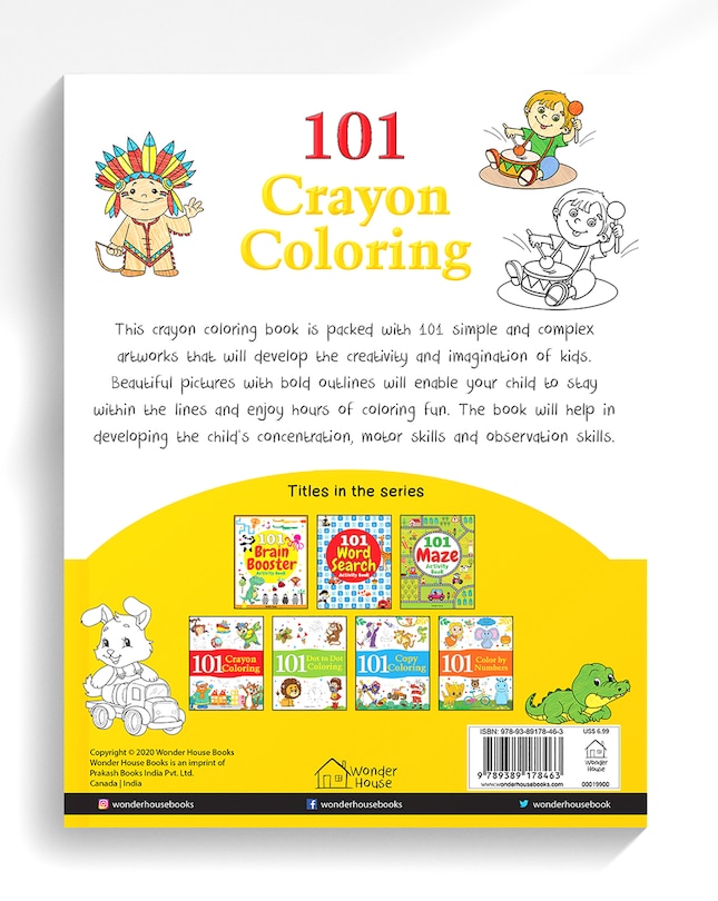 Aper&ccedil;u du contenu 5_101 Crayon Coloring: Fun Activity Book For Children