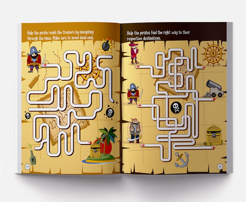 Sample content_101 Maze Activity Book: Fun Activity Book For Children