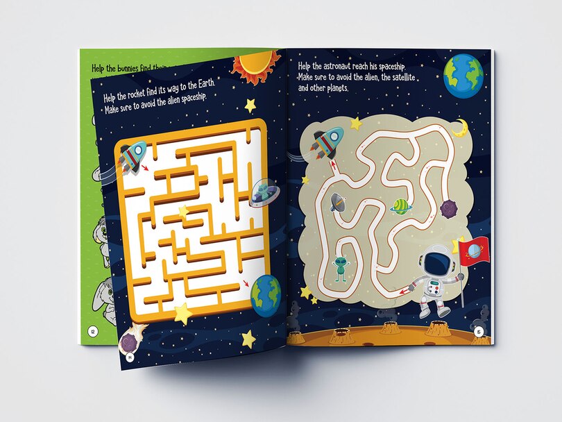 Sample content 2_101 Maze Activity Book: Fun Activity Book For Children