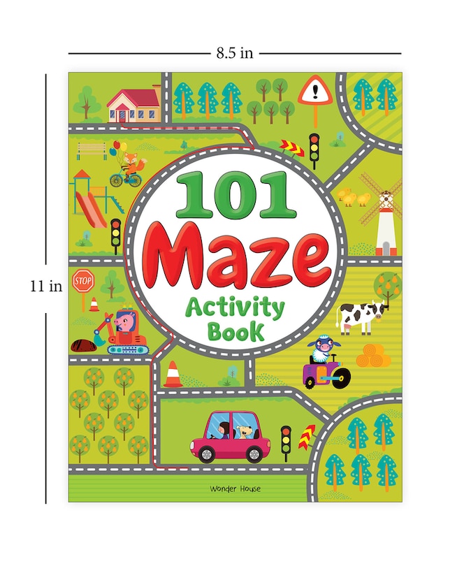 Sample content 4_101 Maze Activity Book: Fun Activity Book For Children