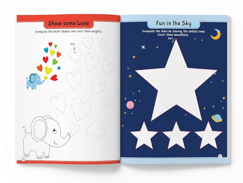 Aper&ccedil;u du contenu_101 Pencil Control Activity Book For Kids: Tracing Practise Book Age 2+