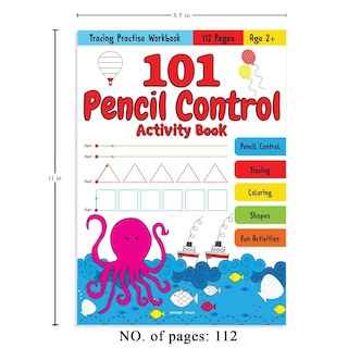 Aper&ccedil;u du contenu 4_101 Pencil Control Activity Book For Kids: Tracing Practise Book Age 2+