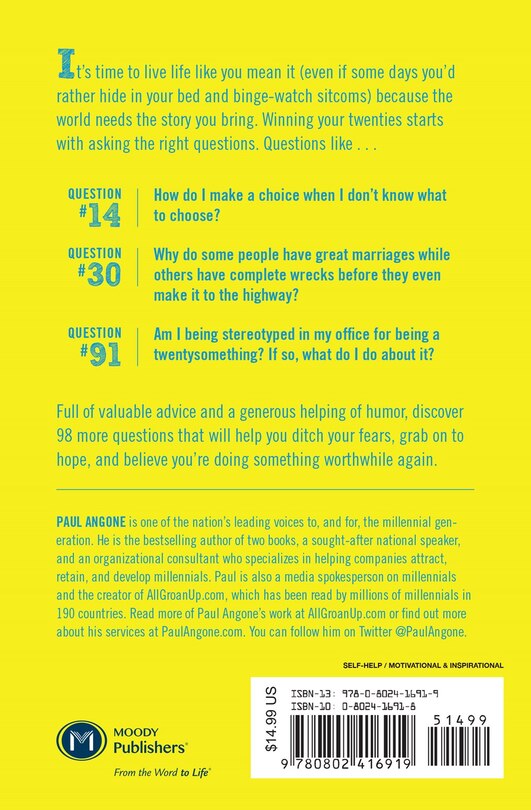 Back cover_101 Questions You Need to Ask in Your Twenties