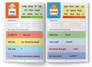 Aper&ccedil;u du contenu_101 Sight Words And Sentence (With 400+ Sentences To Read): Activity Book For Children