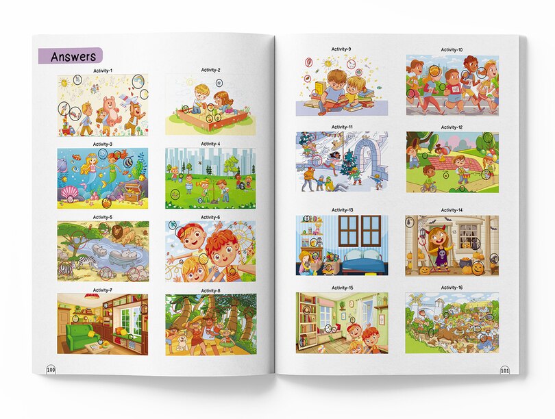 Aper&ccedil;u du contenu_101 SPOT the HIDDEN Objects Activity Book