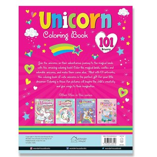 Aper&ccedil;u du contenu 5_101 Unicorn Colouring Book: Fun Activity Colouring Book For Children