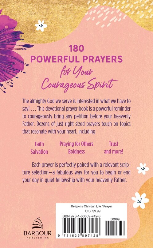 Back cover_180 Prayers for a Woman of Courage