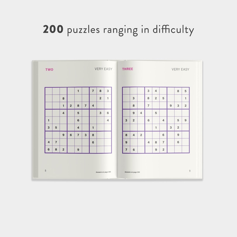 Sample content 5_200 Stress-Relieving Sudoku Puzzles to Sharpen Your Mind