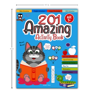 Aper&ccedil;u du contenu 4_201 Amazing Activity Book - Fun Activities and Puzzles For Children: Spot The Difference, Logical Reasoning, Patterns & Tracing