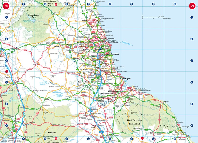 Sample content 2_2020 Collins Handy Road Atlas Britain And Ireland