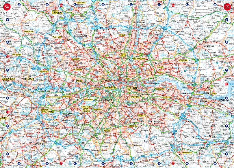 Sample content 3_2020 Collins Handy Road Atlas Britain And Ireland