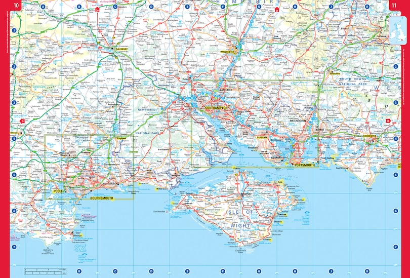 Sample content 4_2025 Collins Big Road Atlas Britain and Northern Ireland