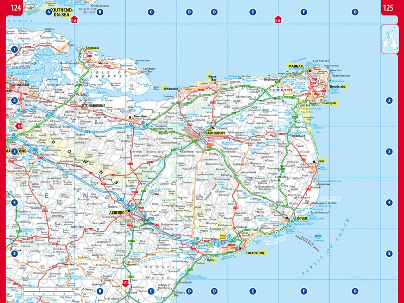 Sample content 5_2025 Collins Essential Road Atlas Britain and Northern Ireland