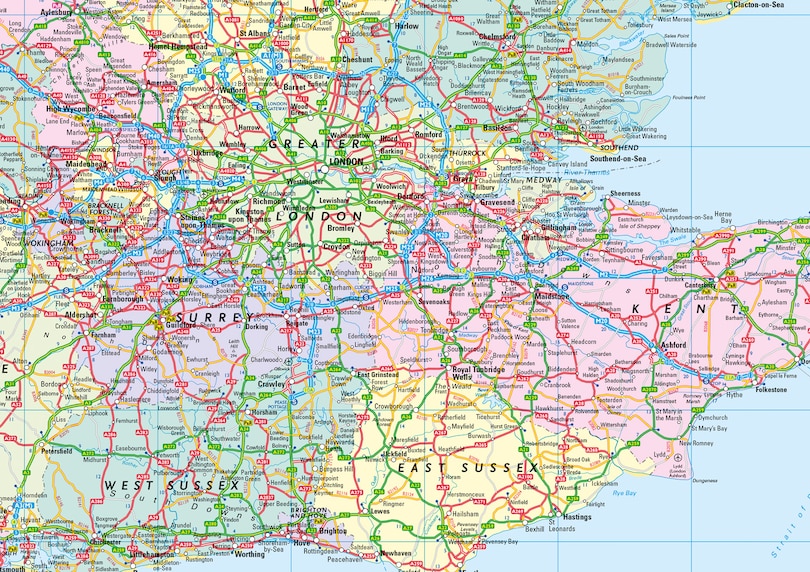 Sample content_2025 Collins Road Map of Britain
