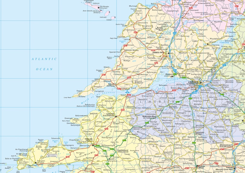 Sample content 4_2025 Collins Road Map of Ireland