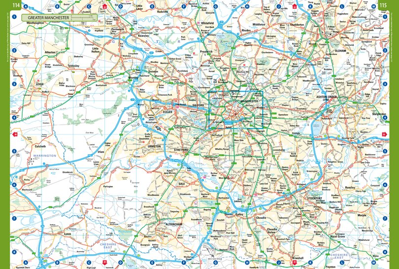 Sample content 2_2026 Collins Big Road Atlas Britain and Northern Ireland