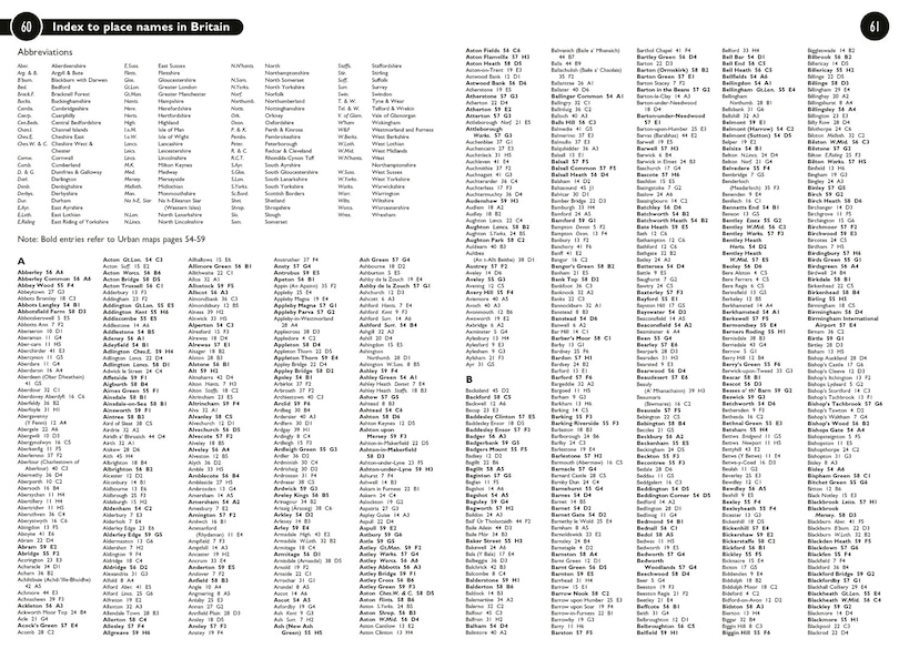 Sample content 4_2026 Collins Handy Road Atlas Britain and Ireland