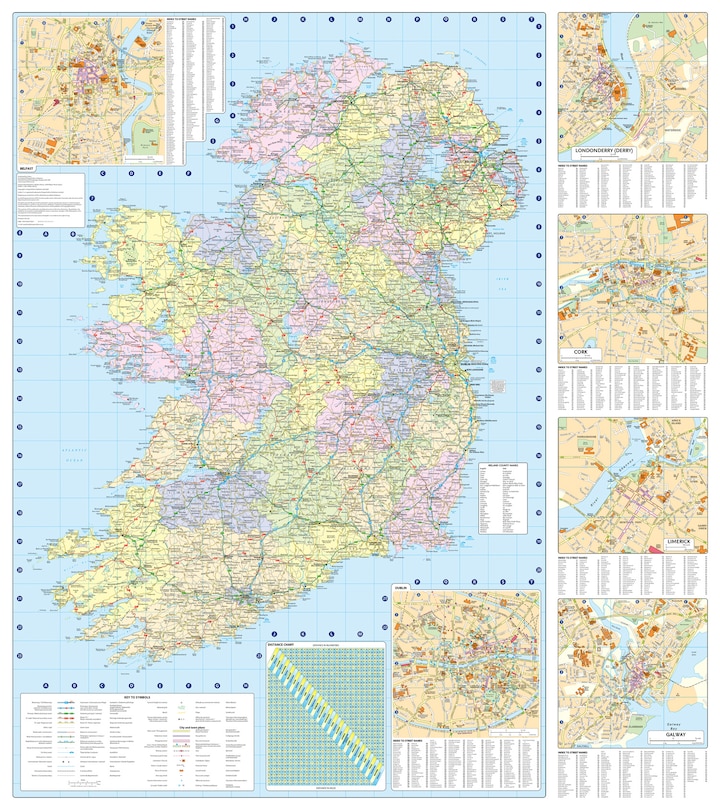 Sample content_2026 Collins Road Map of Ireland: Clear and detailed folded map of Ireland (Collins Road Atlas)