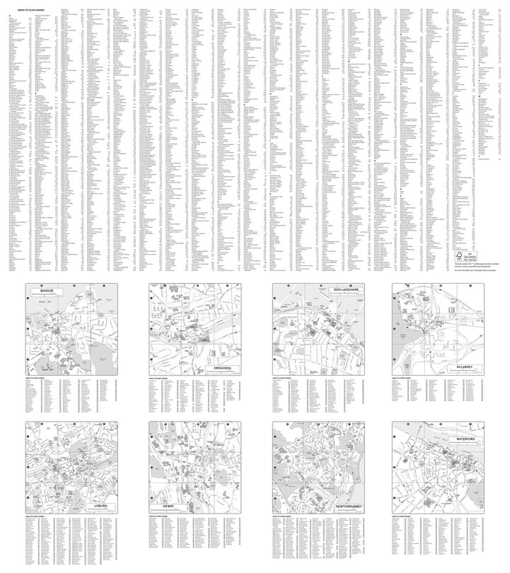 Sample content 2_2026 Collins Road Map of Ireland: Clear and detailed folded map of Ireland (Collins Road Atlas)