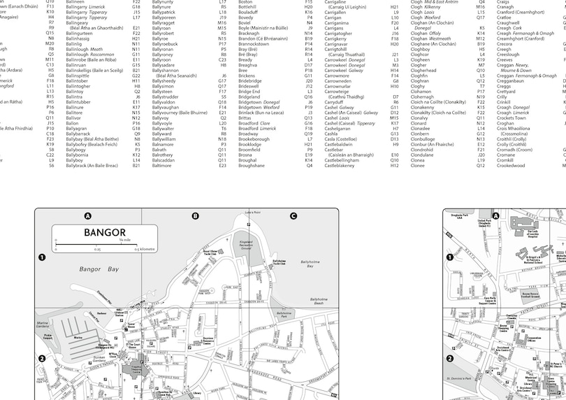 Sample content 4_2026 Collins Road Map of Ireland: Clear and detailed folded map of Ireland (Collins Road Atlas)