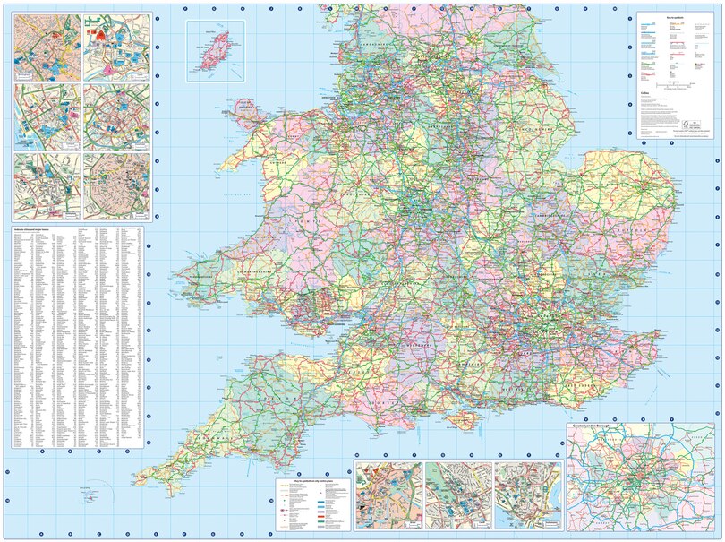 Sample content 3_2026 Collins Road Map of Britain: Clear and detailed folded map of Scotland (Collins Road Atlas)