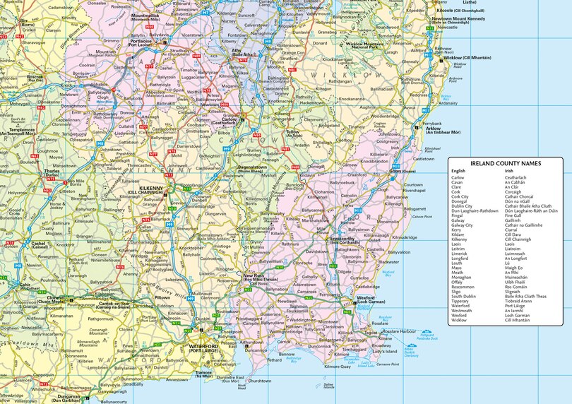 Aper&ccedil;u du contenu 3_2027 Collins Road Map of Ireland