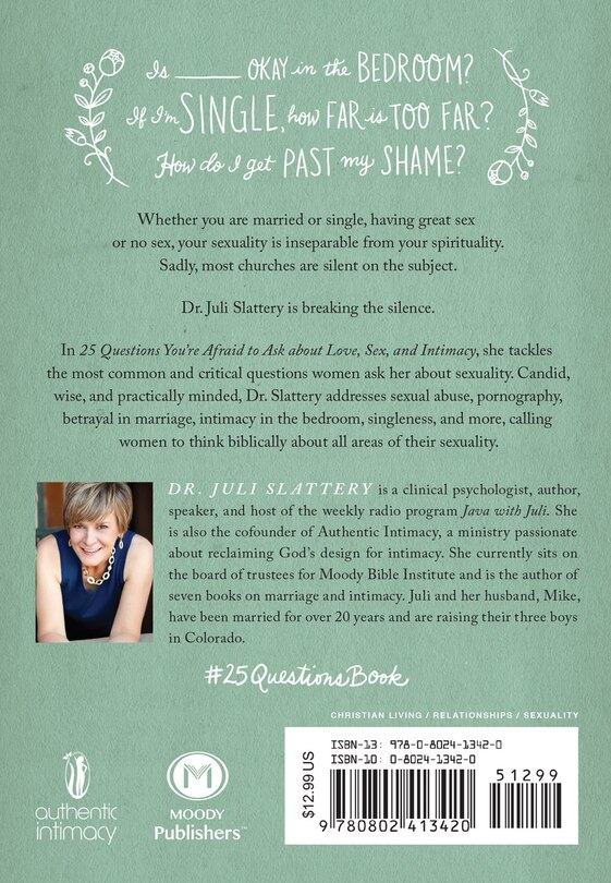 Back cover_25 Questions You're Afraid to Ask About Love, Sex, and Intimacy