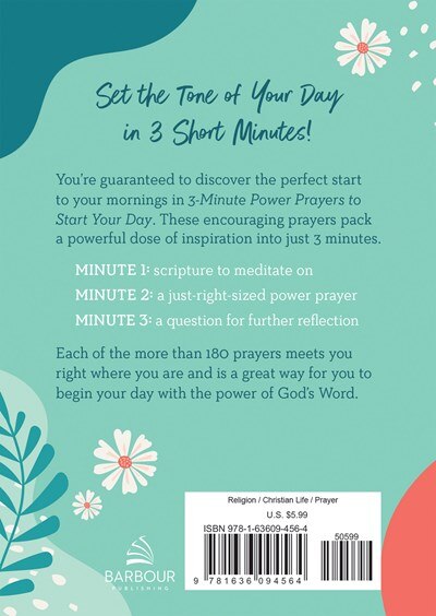 Couverture arrière_3-Minute Power Prayers to Start Your Day