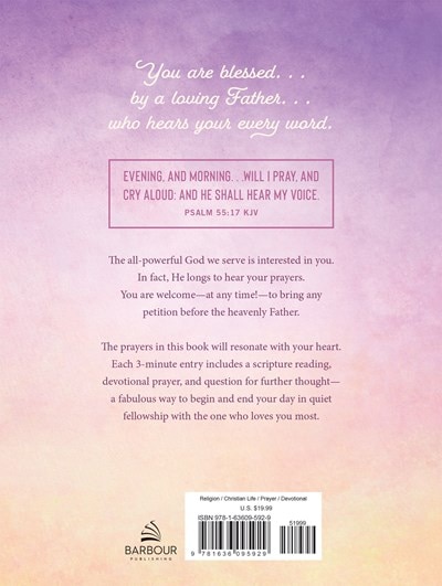 Back cover_3-Minute Prayers for Morning and Evening