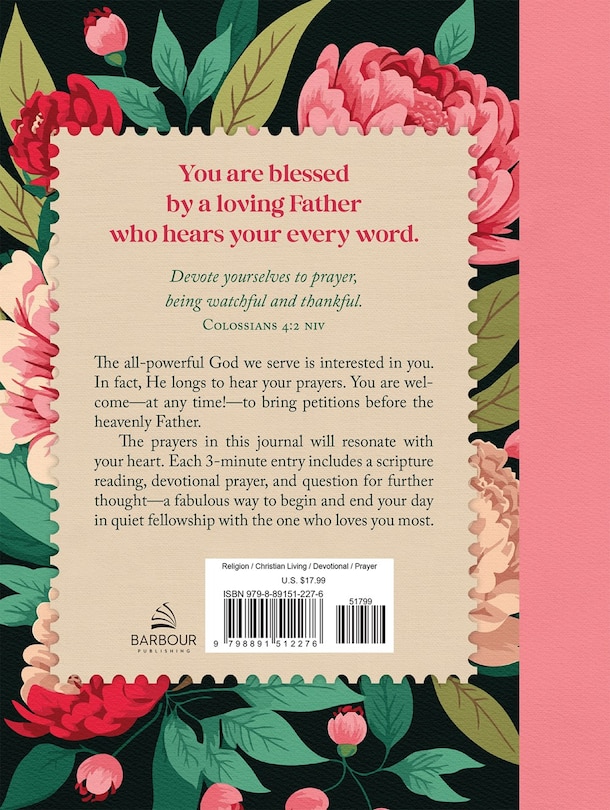 Couverture arrière_3-Minute Prayers for Women: A Journal