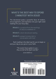 Back cover_3 Minutes with Jesus: 180 Devotions for Boys