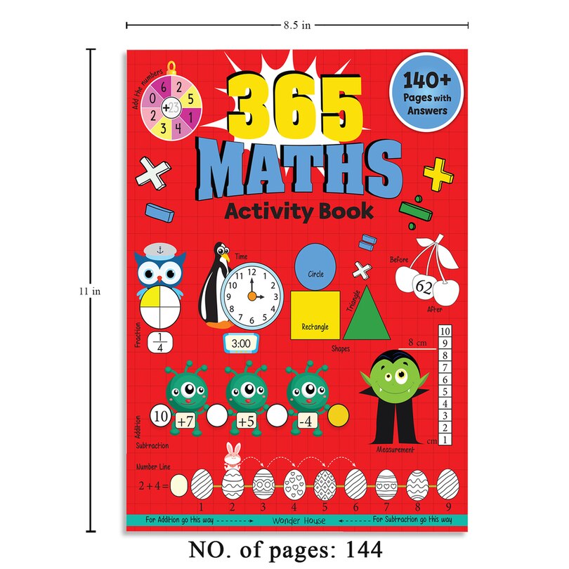 Aper&ccedil;u du contenu 4_365 Maths Activity Book&nbsp;For Kids: Age 5+