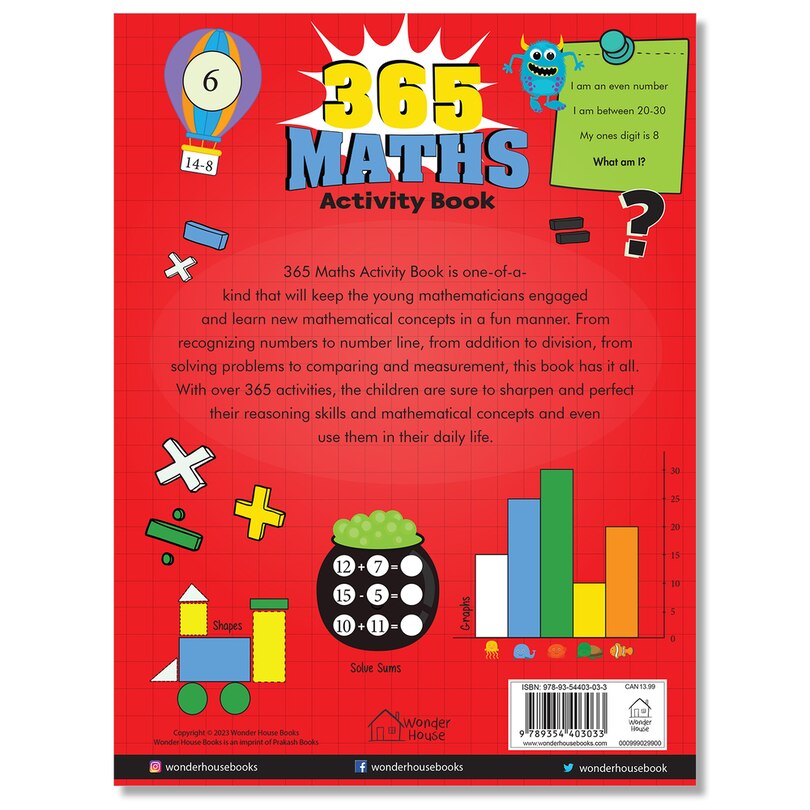 Aper&ccedil;u du contenu 5_365 Maths Activity Book&nbsp;For Kids: Age 5+