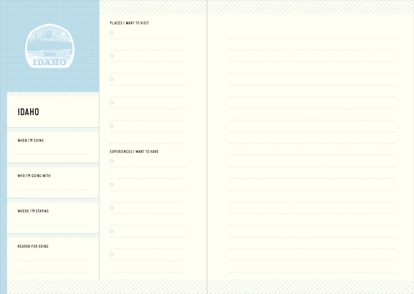 Aper&ccedil;u du contenu_50 States Travel Journal