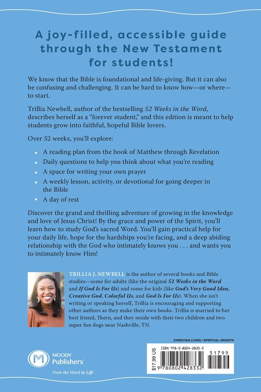 Back cover_52 Weeks in the Word: Student Edition