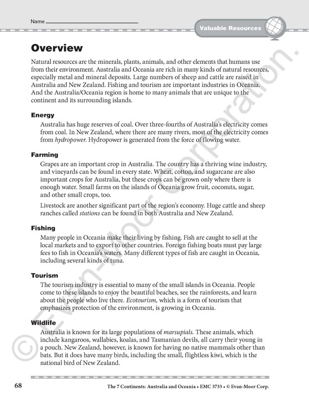 Sample content 3_The 7 Continents Australia and Oceania
