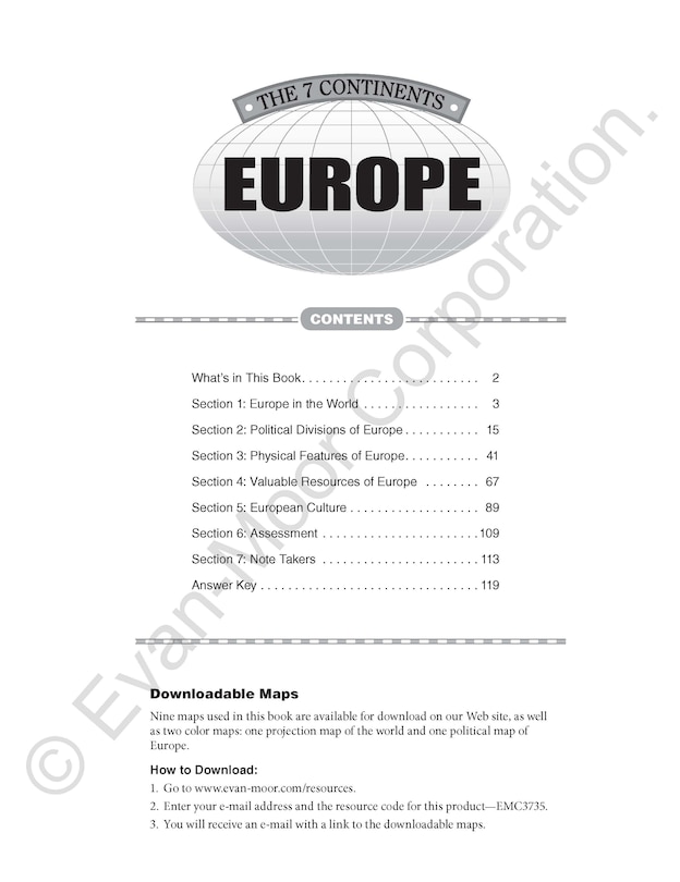 Sample content_The 7 Continents Europe