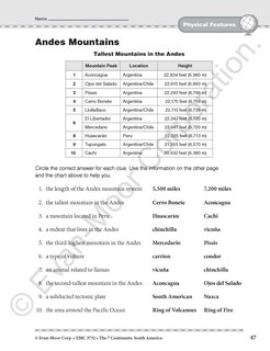 Sample content 4_The 7 Continents South America