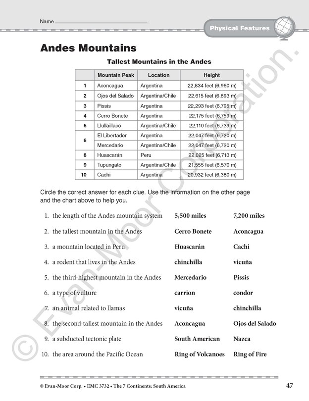 Sample content 4_The 7 Continents South America