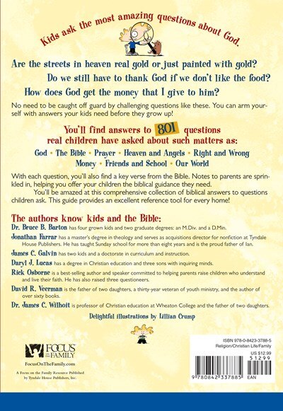 Back cover_801 Questions Kids Ask About God