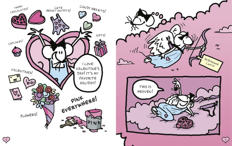 Aperçu du contenu_A Babymouse Flip Book: LOVE (Heartbreaker + Puppy Love)