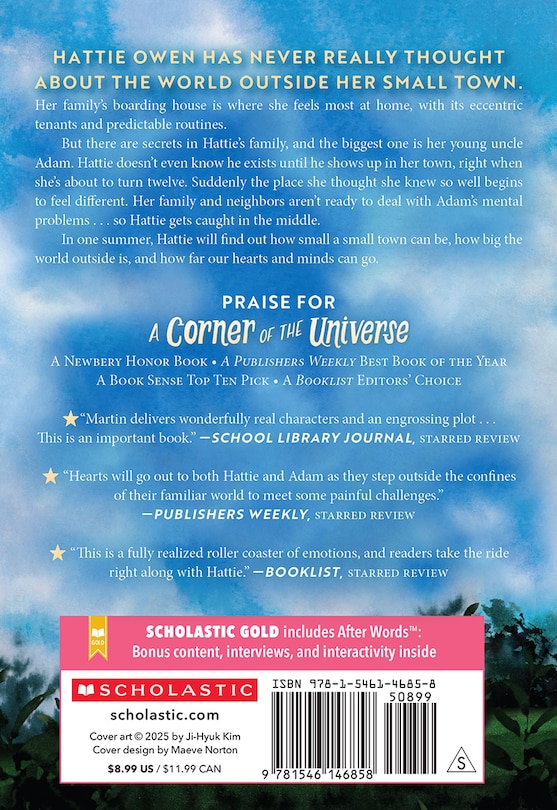 Back cover_A Corner of the Universe (Scholastic Gold)